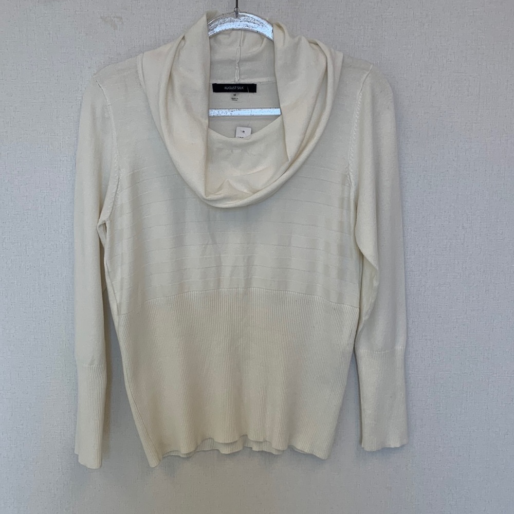 August Silk Cowl Neck • Sz M • NWT!